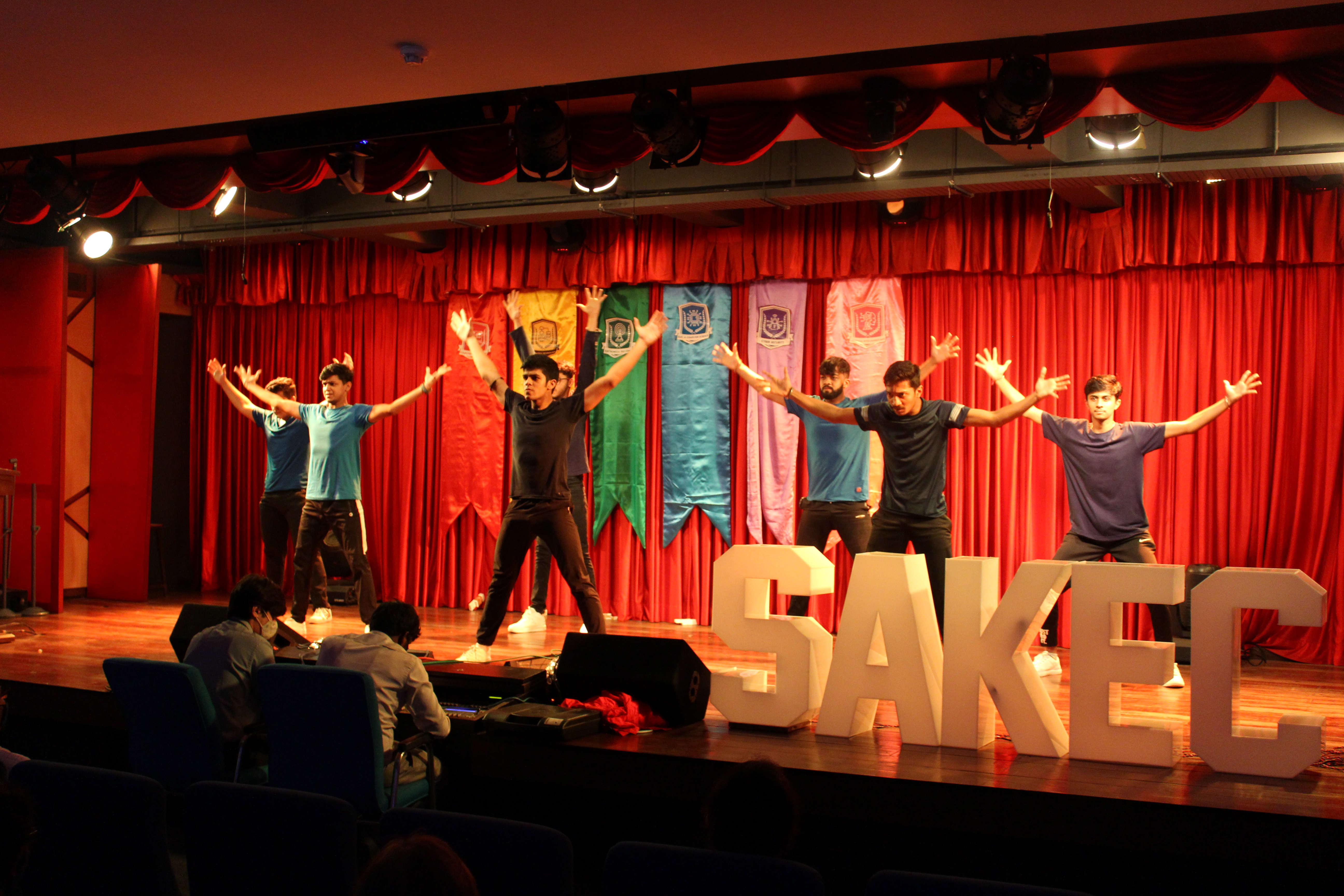 Pratham dancing on stage